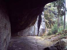Blick aus der Grotte