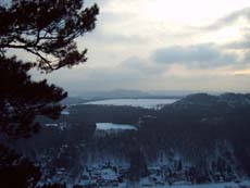 Blick zum Königstein und den Rauensteinen