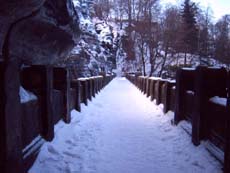 heutige Aufnahme der Basteibrücke