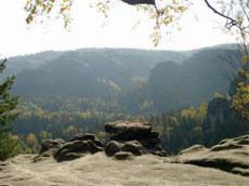 Blick zur Weberschlucht