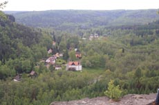 Blick nach Ostrov (Eiland)