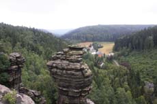 Blick zum Klettergipfel Kanzelturm