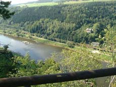 Blick ins Elbtal zur Hirschmühle