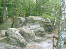 Der Schildkrötenfelsen an der Aussicht