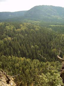 Blick Richtung Kleiner Winterberg und Bärenfangwände