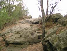 Die Gratwegaussicht auf dem Teichstein