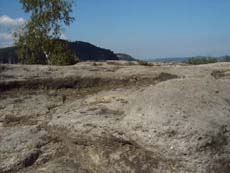 Blick Richtung Kleiner Winterberg und Affenstein