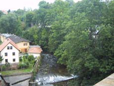 Blick vom Balkon ins Wesenitztal