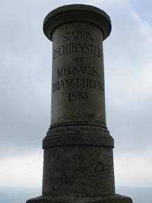 Die Nagelsche Säule auf dem Großen Zschirnstein im Herbst 2016