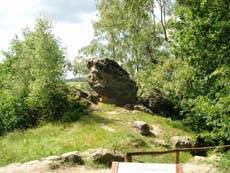 Der Felsen für 'Der Wanderer im Nebelmeer'