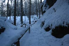 Der Weg an der Dachshöhle