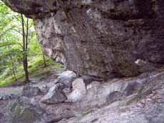 Der Platz reicht auch für eine große Wandergruppe.