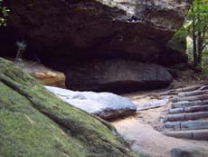 Auf dem Weg zur Grotte