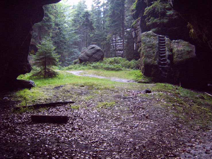 Blick aus der Webergrotte