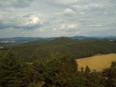 Blick zum Gohrisch und Papststein