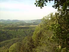 Blick zur Elbe und zur Bastei