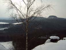 Blick zum Großen (vorn) und Kleinen (hinten) Bärenstein