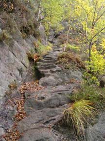 oberer Teil der Rotkehlchenstiege