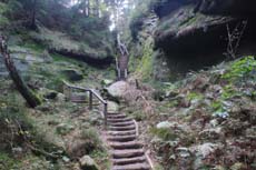 Gesamteindruck der Stiege