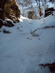 Das letzte Stück ist im Winter schwer passierbar.