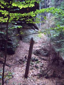 Hier stand einmal ein Wegweiser.