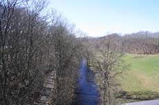 Blick nach unten zur Wesenitz