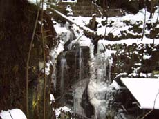 Der Amselfall von der Stiege aus gesehen.