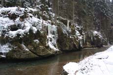 Eiswasserfall an der Polenz